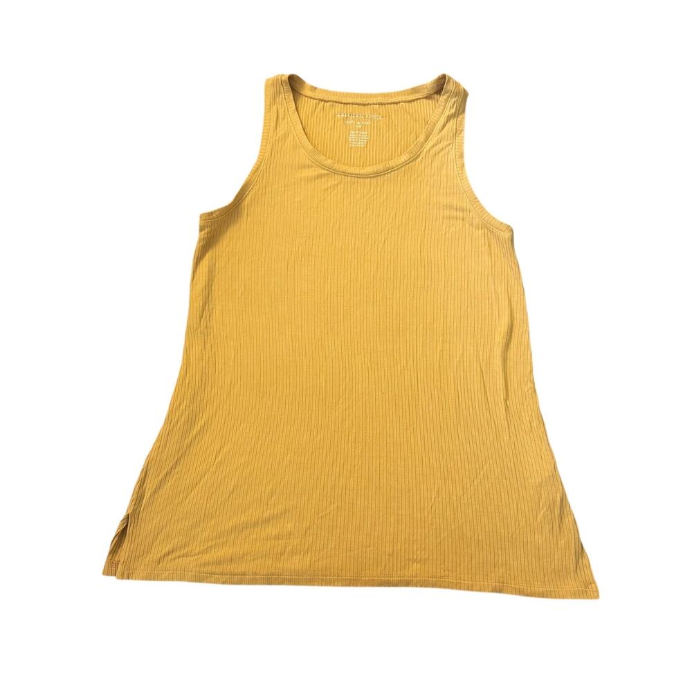 American Eagle Soft & Sexy Yellow Ribbed Tank Top Womens Size XS